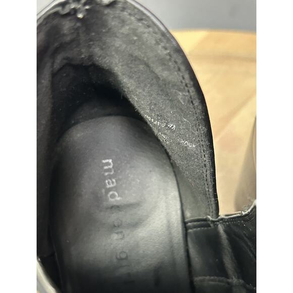 Madden‎ Girl Shoes Womens Size 9 Black Block Heel Pointed Toe Ankle Booties PU - Picture 10 of 12